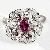 Sell 925 Silver Natural Tourmaline Ring
