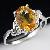 Sell Sterling Silver Natural Citrine Ring, Garnet Bracelet, Amethyst Earring, Rainbow Stone Ring
