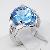 Sell Sterling Silver Ring Blue Topaz Gem Item No Y00082105