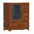 Cabinet Glass Door Minimalist And Modern Style Mahogany Indoor Furniture Indonesia