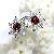 Factory For 925 Silver Natural Garnet Earring, Rhodium Plated Brass Cubic Zirconia Drop Earring
