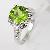 Sell 925 Silver Natural Olivine Ring, Olivine Necklace, Blue Topaz Ring, Gem Stone