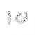 Sell Rhodium Plated Brass Cubic Zirconia Hoop Earring, Sterling Silver Jewelry