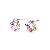 Sell Rhodium Plated Brass Cubic Zirconia Stud Earring, Cz Fashion Jewelry, Silver Garnet Ring