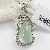 Factory For 925 Silver Natural Prehnite Pendant , Stone Size 10 18 Stone Wt 12.245ct Bracket Wt 4.07