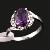 Factory For Sterling Silver Natural Amethyst Ring, Sapphire / Prehnite / Jadeite Earring, Ring, Jewe