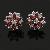 Factory For Sterling Silver Natural Garnet Earring, Fashion Jewelry / Olivine / Sapphire Earring