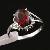 Factory For Sterling Silver Natural Garnet Ring, Tourmaline Pendant, Ring, Fashion Jewelry