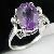 Manufacturer For 925 Silver Natural Amethyst Ring Item #j081052z , Citrine / Blue Topaz Ring