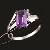 Manufacturer Sterling Silver Natural Amethyst Ring, Blue Topaz Earring, Pendant