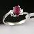 Sell 925 Silver Natural Ruby Ring, Blue Topaz / Olivine / Sapphire / Amethyst Earring, Bracelet Pend