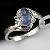 Sell 925 Silvernatural Sapphire Ring, Blue Topaz Earring, Amethyst Pendant, Smoky Quartz Ring