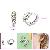 Sell Rhodium Plated Brass Cubic Zirconia Hoop Earring, Silver Jewelry, Prehnite Ring, Amethyst Ring