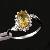 Sell Sterling Silver Natural Citrine Ring, Amethyst / Blue Topaz / Olivine / Sapphire Ring, Earring