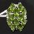 Sell Sterling Silver Natural Olivine Ring, Blue Topaz Pendant, Prehnite / Sapphire Bracelet
