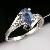 Sell Sterling Silver Natural Sapphire Ring, 18kgold Earring, Natural Gem Stone Bracelet