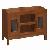 Meuble Mesa Tv Petit Table Cabinet 2 Glass Doors Mahogany Teak Indoor Furniture Minimalist