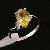 Factory For Rhodium Plated Sterling Silver Natural Citrine Ring, Tourmaline Ring, Citrine Jewelry