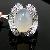 Factory For Sterling Silver Natural Moonstone Ring, Fashionjewelry / Citrine Ring, Smoky Quartz Pend