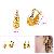 Sell 18k Gold Plating Brass Hoop Earring, Gold Plating Brass Pendant, Earring, Cz Fashion Jewelry
