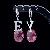 Sell Rhodium Plated Brass Cubic Zirconia Drop Earring, Tourmaline / Moonstone / Citrine Ring, Earrin