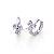 Sell Rhodium Plated Brass Cubic Zirconia Hoop Earring, Item #x00106-12