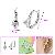 Sell Rhodium Plated Brass Cubic Zirconia Hoop Earring, Pearl Pendant, Rhinestone Diamond Pendant