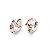 Sell Rhodium Plated Brass Cubic Zirconia Hoop Earring, Sapphire / Prehnite Earring, Fashion Jewelry
