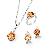 Sell Rhodium Plated Brass Cubic Zirconia Jewelry Set, Semi-precious Stone, Fashion Jewelry