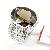 Sell Rhodium Plated Sterling Silver 925 Silver Natural Smoky Quartz Ring, Gemstone Jewelry
