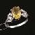 Sell Rhodium Plated Sterling Silver Natural Citrine Ring, Tourmaline Earring, Moonstone Bracelet
