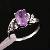 Sell Sterling Silver Natural Amethyst Ring, Brass Cz Jewelry, Blue Topaz / Sapphire Earring, Ring