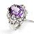 Sell Sterling Silver Natural Amethyst Ring, Cz Jewelry, Tourmaline / Citrine / Amethyst Ring, Earrin