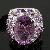 Sell Sterling Silver Natural Amethyst Ring, Prehnite Ring, Amethyst Bracelet, Gemstone Jewelry