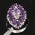 Sell Sterling Silver Natural Amethyst Ring, Prehnite Pendant, Garnet Tourmaline Pendant