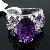 Sell Sterling Silver Natural Amethyst Ring, Tourmaline / Prehnite Bracelet, Pendant, Moonstone Ring