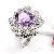 Sell Sterling Silver Natural Amethyst Ring, Tourmaline / Prehnite / Jadeite Bracelet, Ring, Earring,