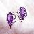 Sell Sterling Silver Natural Amethyst Stud Earring, Sapphire Ring, Citrine / Tourmaline Ring, Earrin