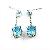 Sell Sterling Silver Natural Blue Topaz Drop Earring, Ring, Jadeite Bracelet, Ring, Prehnite Pendant