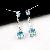Sell Sterling Silver Natural Blue Topaz Drop Earring, Tourmaline / Agate Ring, Citrine Bracelet