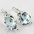 Sell Sterling Silver Natural Blue Topaz Earring, Tourmaline Bracelet, Earring, Olivine / Sapphire Ri