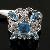 Sell Sterling Silver Natural Blue Topaz Ring, Amethyst Earring, Garnet / Olivine / Sapphire Ring, Ea