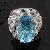 Sell Sterling Silver Natural Blue Topaz Ring, Citrine / Sapphire Ring, Earring, Olivine Pendant