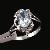 Sell Sterling Silver Natural Blue Topaz Ring, Cz Jewelry, Prehnite / Amethyst Earring, Pendant, Brac