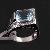 Sell Sterling Silver Natural Blue Topaz Ring For Man, Prehnite / Jadeite Bracelet, Earring, Pendant