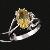 Sell Sterling Silver Natural Citrine Ring, Cz / Fashion Jewelry, Sapphire Earring, Prehnite Ring