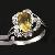 Sell Sterling Silver Natural Citrine Ring, Cz Jewelry, Prehnite / Amethyst Ring, Earring, Pendant, B