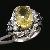 Sell Sterling Silver Natural Citrine Ring, Fashion Jewelry, Prehnite Ring, Ruby Bracelet, Citrine