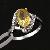 Sell Sterling Silver Natural Citrine Ring, Tourmaline / Rainbow Stone Ring, Jadeite Bracelet, Pendan