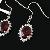 Sell Sterling Silver Natural Garnet Earring, Blue Topaz / Olivine Ring, Pendant, Garnet / Prehnite B